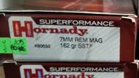 Balas Hornady Superformance 7mm Rem Mag 162gr x20