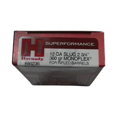 Cartuchos Hornady Superformance 12GA Slug Monoflex x5