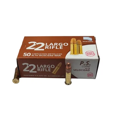 Balas Orbea 22 LR High Velocity 40gr Copper Plated x50