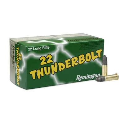 Balas Remington Thunderbolt 22 LR High Velocity 40gr Solid Lead Round Nose x50