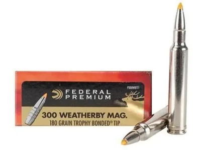 Balas Federal Trophy Bonded 300 Wby Mag 180gr x20