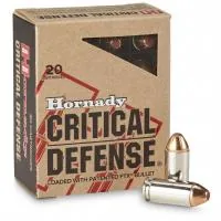Balas Hornady Critical Defense 40 S&W 165gr FTX x20